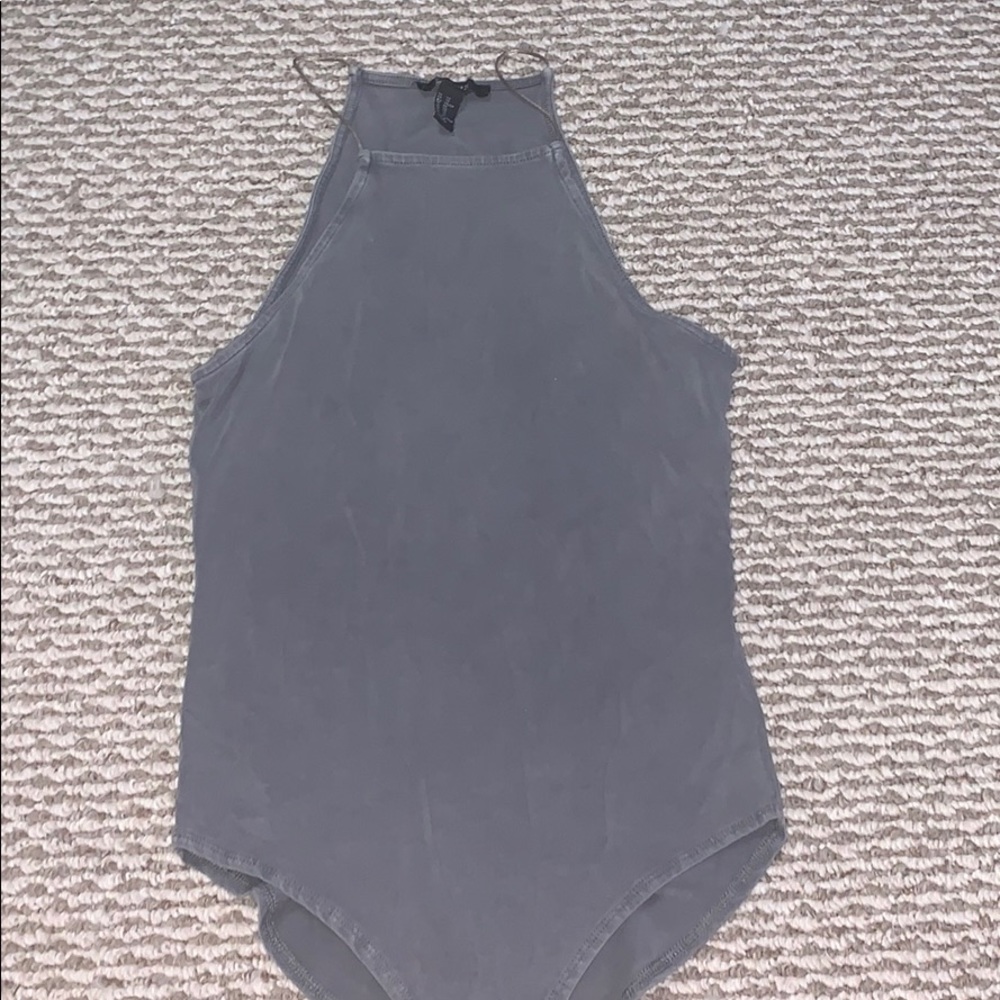 GREY BODY SUIT